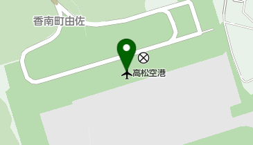 高松空港の地図画像