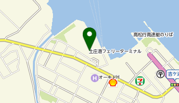 土庄港フェリーターミナルの地図画像