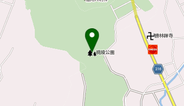 桃陵公園の地図画像