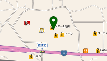3COINS+plusイオンモール綾川店の地図画像