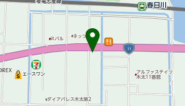 ゆず庵高松木太町店の地図画像