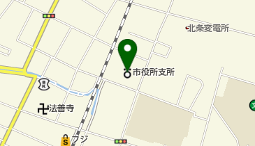 松山市役所北条支所の地図画像