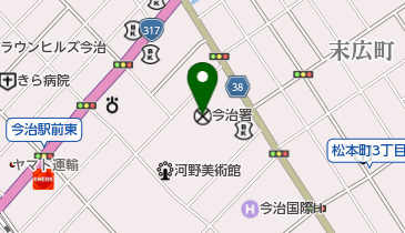 今治警察署の地図画像