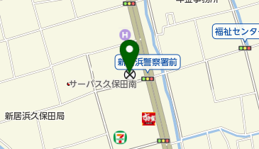 新居浜警察署の地図画像