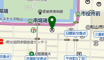 愛媛県警察本部の地図画像