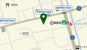 新居浜市北消防署の地図画像