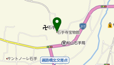 石手寺宝物館の地図画像