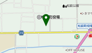 松前町ふるさとライブラリーの地図画像