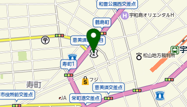 宇和島信用金庫泉町支店の地図画像