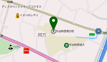 私立FC今治高校里山校の地図画像