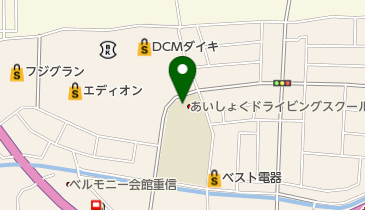 あいしょくドライビングスクールの地図画像