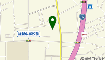 愛媛県美容専門学校の地図画像