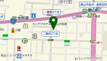 大原簿記公務員専門学校愛媛校の地図画像