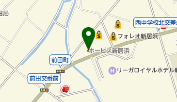 RNB愛媛新聞住宅展ホービス新居浜の地図画像