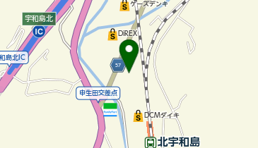 エースワン北宇和島店の地図画像
