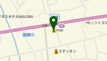 mac国領店の地図画像
