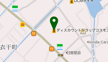 ディスカウントドラッグコスモス喜田村店の地図画像