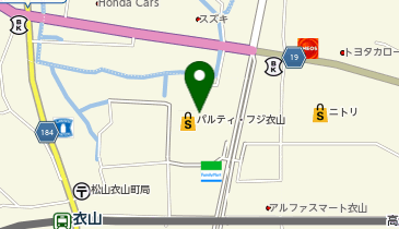 ハニーズ衣山店の地図画像