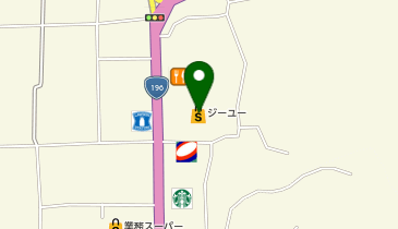 ジーユー松山平田店の地図画像