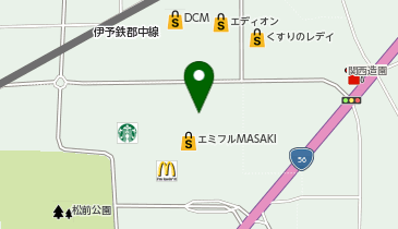 ユナイテッドアローズ松山エミフルMASAKI店の地図画像