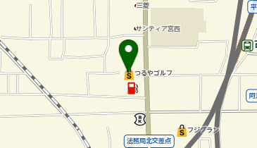 つるやゴルフ松山店の地図画像