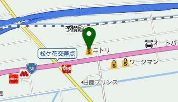 ニトリ大洲店の地図画像
