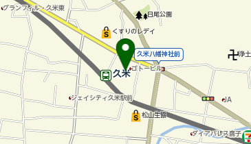 ブックオフ松山久米店の地図画像