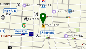 auショップ大街道の地図画像