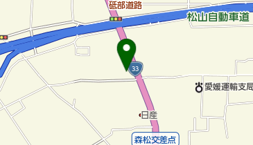 ホンダドリーム松山南インターの地図画像