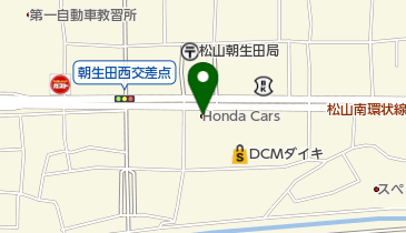 Honda Cars愛媛松山南環状店の地図画像