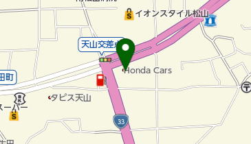 Honda Cars愛媛天山店の地図画像