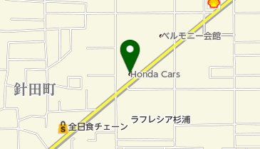 Honda Cars愛媛北松山店の地図画像