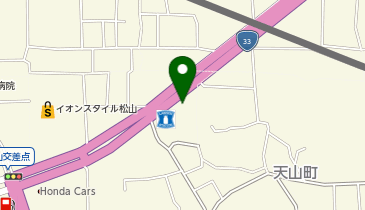 スズキ自販松山スズキアリーナ天山の地図画像