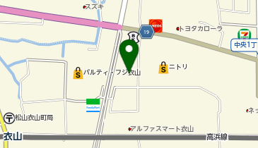 ガリバーLIBERALA松山の地図画像