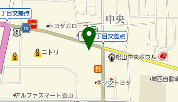 フォルクスワーゲン松山の地図画像