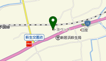 愛媛トヨペットリピット新居浜の地図画像