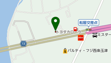 トヨタカローラ愛媛西条店の地図画像