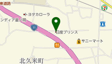 日産プリンス愛媛カーパレス松山の地図画像