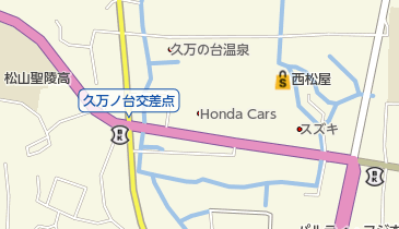 愛媛日産カータウン衣山の地図画像