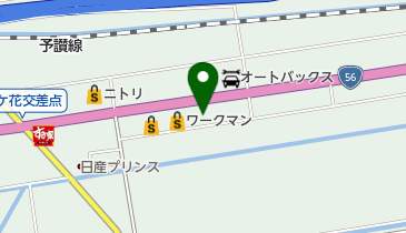 タイヤランド大洲の地図画像