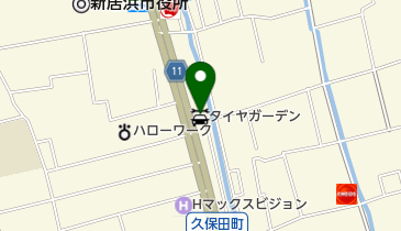 タイヤガーデン新居浜の地図画像
