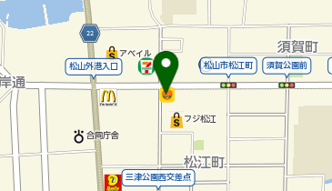 天丼てんや松江店の地図画像