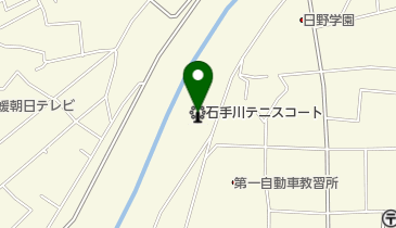 石手川テニスコートの地図画像