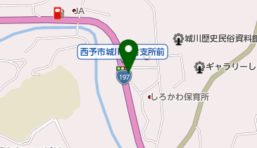 西予市城川プールの地図画像