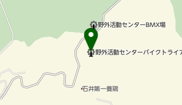松山市野外活動センターバイクトライアル場の地図画像