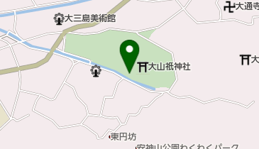 大山祇神社の大楠の地図画像