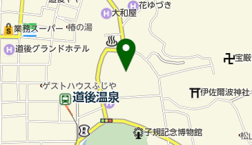 道後温泉振鷺閣の刻太鼓の地図画像