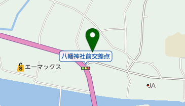 八幡神社秋の大祭の地図画像