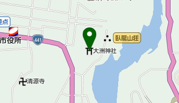 大洲神社の地図画像