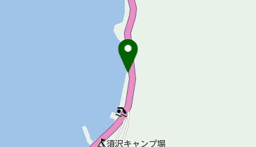 須沢海水浴場の地図画像